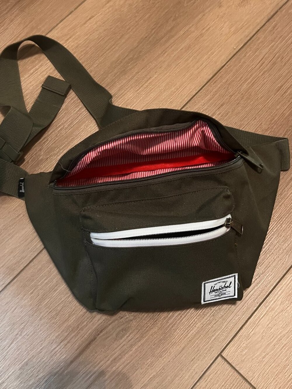 Army Green Herschel Cross Body Bag